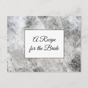 Carte Postale Une recette pour la Mariage mariée Recette Card