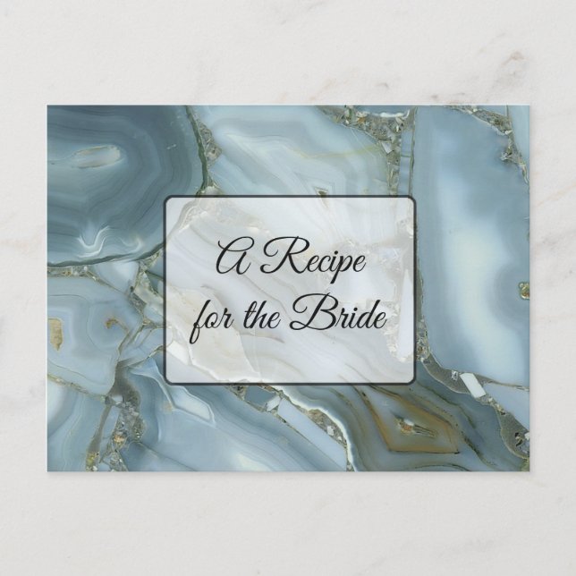 Carte Postale Une recette pour la Mariage mariée Recette Card (Devant)