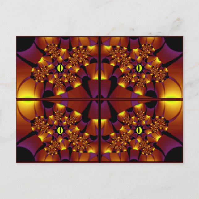 Carte postale ~ "Une rencontre des yeux" (Devant)