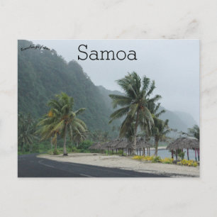 Carte Postale Une route à Samoa