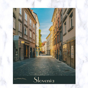 Carte Postale Une rue à Ljubljana Slovénie
