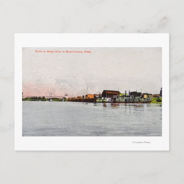 Carte Postale Une Scène De Skagit River (Devant)