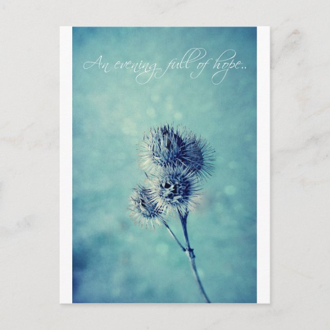 Carte Postale Une soirée pleine d'espoir. (Devant)