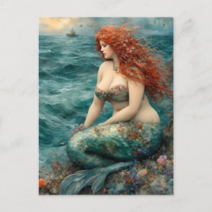 Carte Postale Une superbe sirène