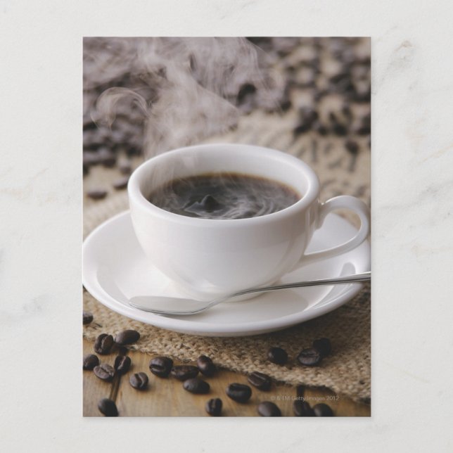 Carte Postale Une tasse de café (Devant)
