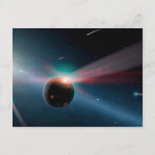 Carte Postale Une Tempête De Comètes Dans Le Système Eta Corvi.