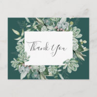 Une verdure succulente | Merci Mariage vert foncé