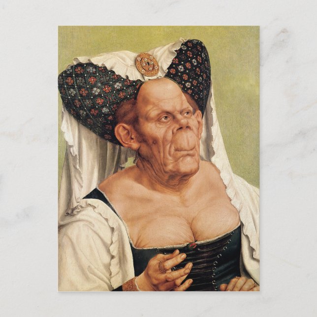 Carte Postale Une Vieille Femme Grotesque, peut-être la Princess (Devant)