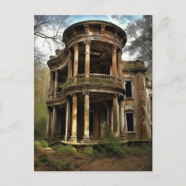 Carte Postale Une Vieille Maison Rurale Abandonnée (Devant)