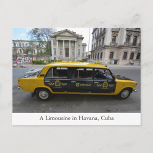 Carte Postale Une voiture limousine à La Havane (La Havane) Cuba
