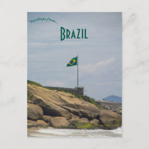 Carte Postale Une vue d'Arpoador à Rio de Janeiro Brésil