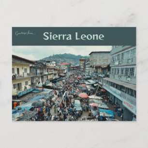 Carte Postale Une vue de Freetown Sierra Leone
