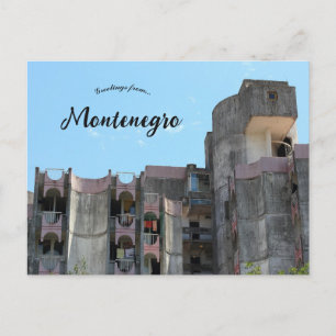 Carte Postale Une vue de maisons à Podgorica Monténégro