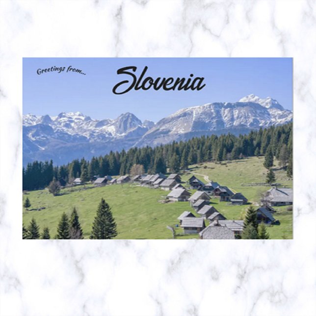 Carte Postale Une vue de Pokljuka Slovénie (Créateur téléchargé)