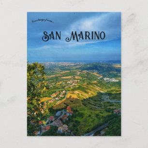 Carte Postale Une vue de Saint-Marin