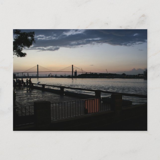 Carte Postale Une vue d'été à Savannah en Géorgie (Devant)