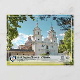 Carte Postale UNESCO - Édifice jésuite et Estancias de Cordoue