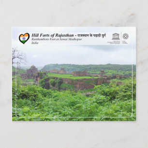 Carte Postale UNESCO, Forts des collines du Rajasthan - Fort de 
