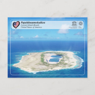 Carte Postale UNESCO - Papahānaumokuākea - Île de Laysan