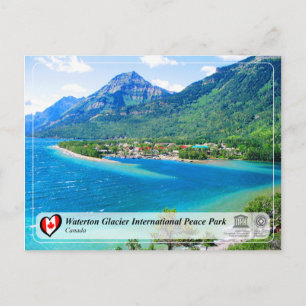 Carte Postale UNESCO - Parc international de la paix Waterton-Gl