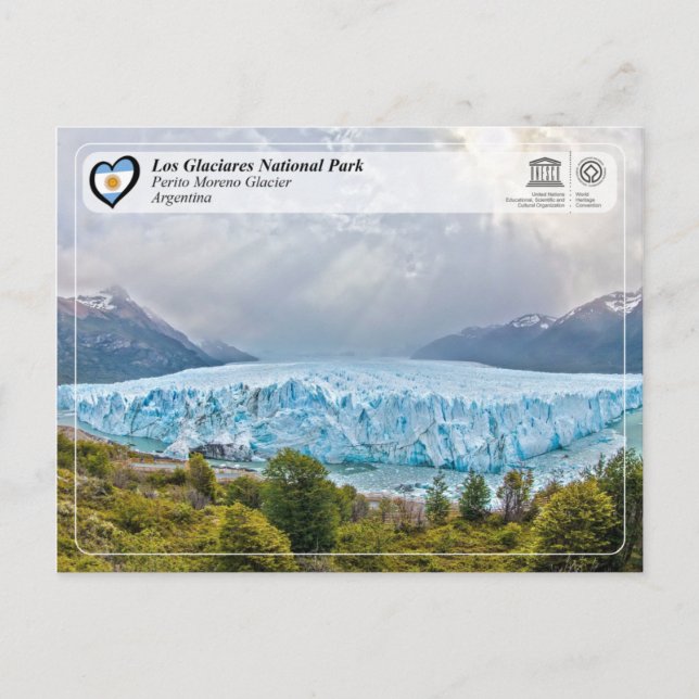 Carte Postale UNESCO - Parc national de Los Glaciares (Devant)
