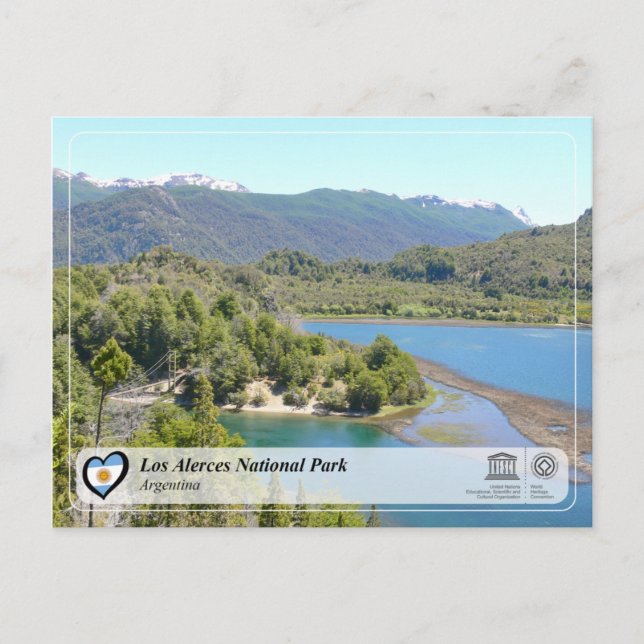 Carte Postale UNESCO - Parc national Los Alerces (Devant)