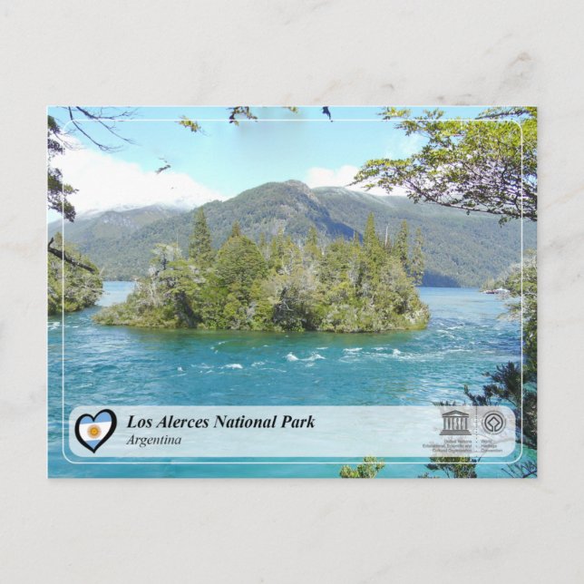 Carte Postale UNESCO - Parc national Los Alerces (Devant)