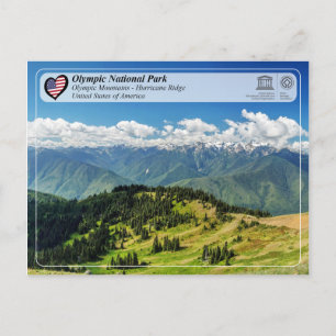 Carte Postale UNESCO - Parc national olympique - Hurricane Ridge