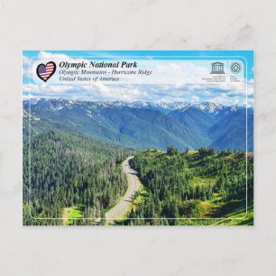 Carte Postale UNESCO - Parc national olympique - Hurricane Ridge