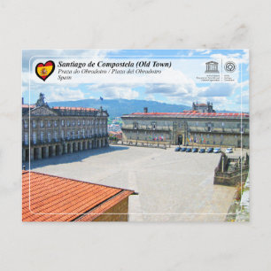 Carte Postale UNESCO - Plaza del Obradoiro / Praza do Obradoiro