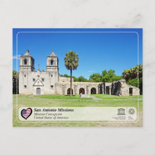 Carte Postale UNESCO - San Antonio - Mission Concepción