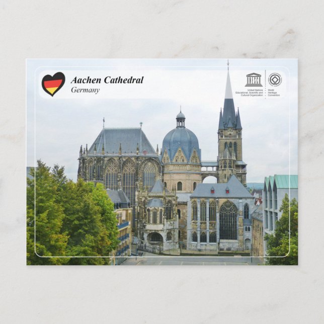 Carte Postale UNESCO WHS - Aix-la-Chapelle Cathedral (Devant)