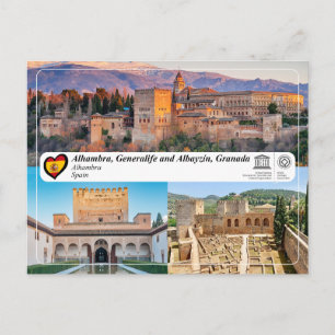 Carte Postale UNESCO WHS - Alhambra, Grenade