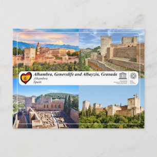 Carte Postale UNESCO WHS - Alhambra, Grenade