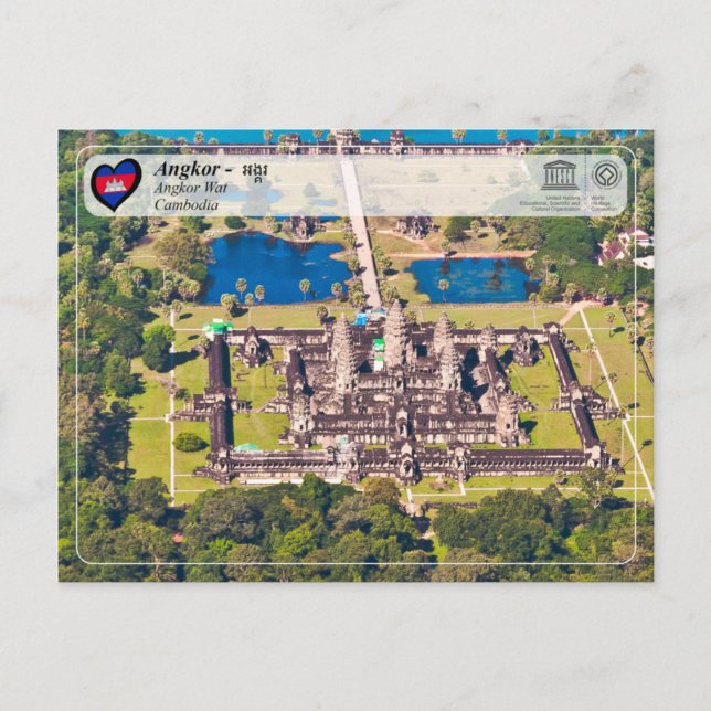 Carte Postale UNESCO WHS - Angkor - Angkor Vat (Devant)