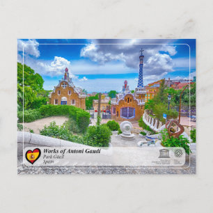 Carte Postale UNESCO WHS - Antoni Gaudí - Parc Güell