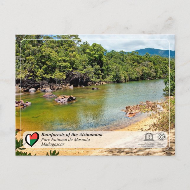 Carte Postale UNESCO WHS - Atsinanana - Parc national de Masoala (Devant)
