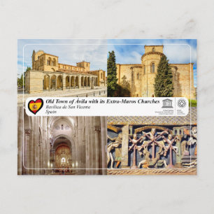 Carte Postale UNESCO WHS - Ávila - Basilique de San Vicente