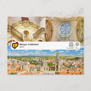 Carte Postale UNESCO WHS, Cathédrale de Burgos / Catedral de Bur
