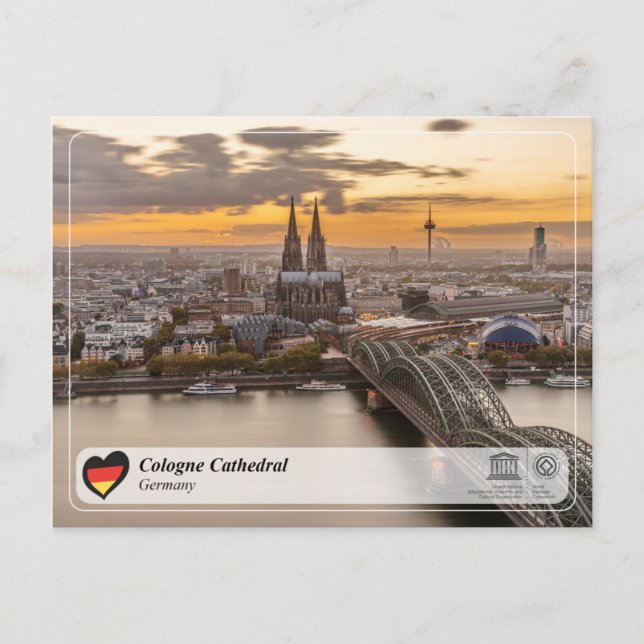 Carte Postale UNESCO WHS - Cathédrale de Cologne (Devant)