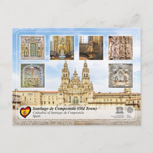 Carte Postale UNESCO WHS - Cathédrale de Saint Jacques de Compos