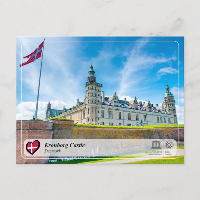 Carte Postale UNESCO WHS - Château de Kronborg (Devant)