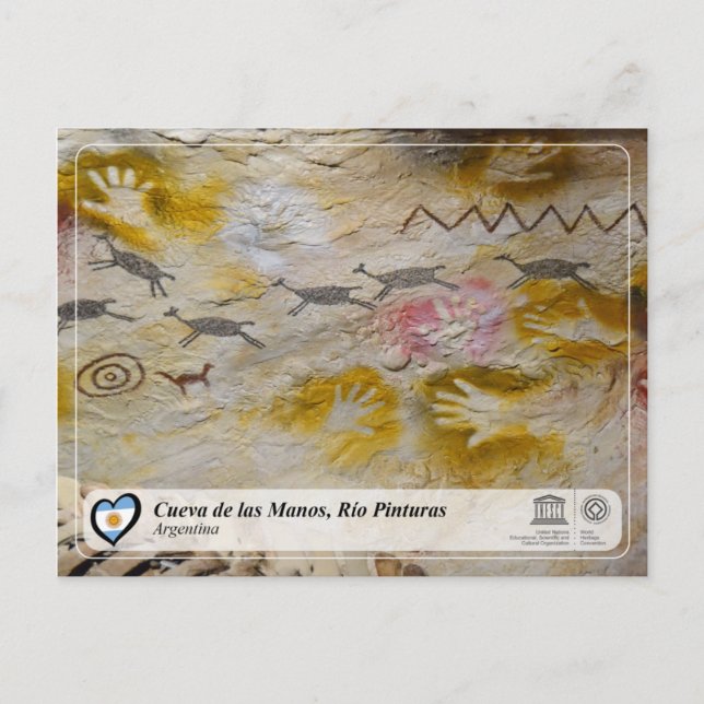 Carte Postale UNESCO WHS - Cueva de las Manos, Río Pintura (Devant)