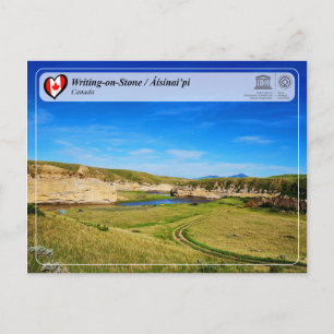 Carte Postale UNESCO WHS - Ecriture sur pierre / Áísínai’pi