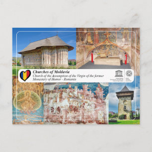 Carte Postale UNESCO WHS - Eglises de Moldavie - Humour