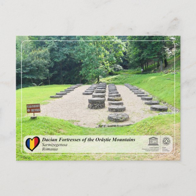 Carte Postale UNESCO WHS - Forteresses daces - Sarmizegetusa (Devant)