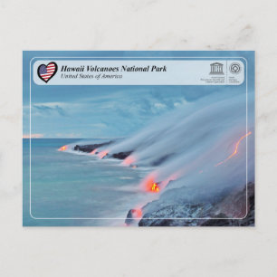 Carte Postale UNESCO WHS - Hawaii Volcanoes National Park Postc