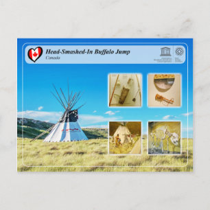 Carte Postale UNESCO WHS - Head-Smashed-In Buffalo Jump