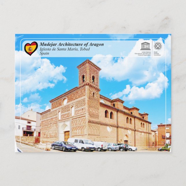 Carte Postale UNESCO WHS - Iglesia de Père Noël María (Devant)