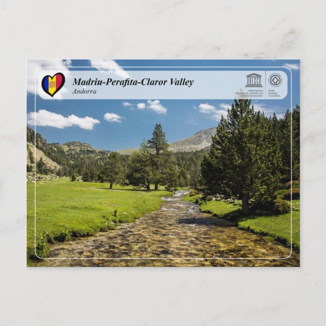 Carte Postale UNESCO WHS - Madrid-Perafita-Claror Valley (Devant)